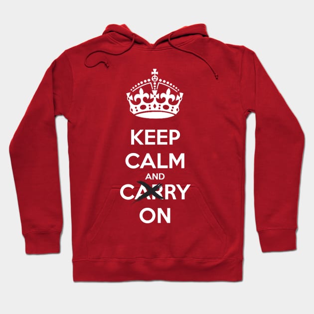 keep calm and cry on Hoodie by yinon-h